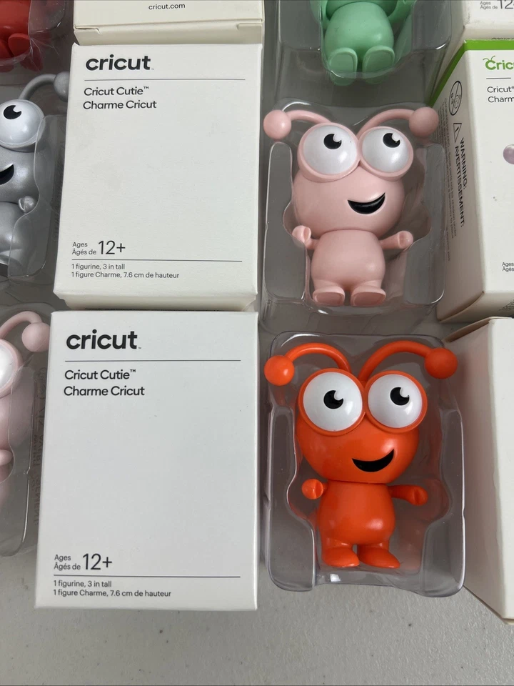 Cricut Cutie Collectible Figurines NEW IN BOX  12 Colors Silver Shimmer Rose Sky - Image 2 of 4