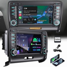 7" DAB+ Android 14 Autoradio Apple Carplay GPS Navi für Audi TT 8J 8N 2006-2014