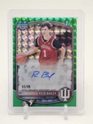 REED BAILEY 2025-26 BOWMAN CHROME U 1ST AUTO GREEN GEOMETRIC REFRACTOR /99 Q4193