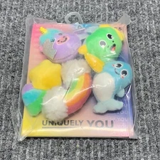 Crocs – Plush Uniquely You Jibbitz 5-Pack – Brand New – Rainbow & Animals