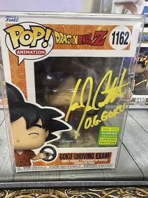 Goku (Driving Exam) Funko Pop Signed By Ian James Corlett  Dragon Ball Z'' 1162