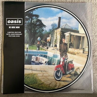 OASIS ''BE HERE NOW'' 25th ANNIVERSARY PICTURE DISC VINYL LP NEW / NEU