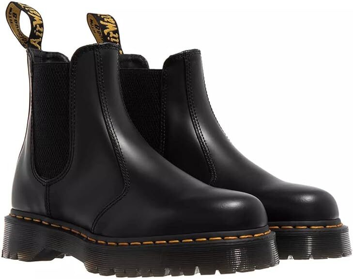 Ботинки Dr. Martens унисекс 2976 Chelsea Boot - С вощеной текстурой - Мужской размер 7 - Черный