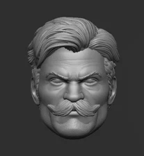 Dum Dum Dugan Marvel Ver A 1:10 scale unpainted Head 7" Mcfarlane Action Figure