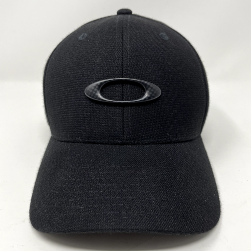 VINTAGE Oakley Mütze Erwachsene L/XL Flex Fitted Kohlefaser 3D Logo Gorpcore Y2K