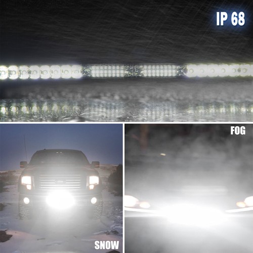 10"inch Slim LED Light Bar Spot Flood Combo Offroad Driving ATV 4WD SUV ATV RZR - Bild 4 von 12