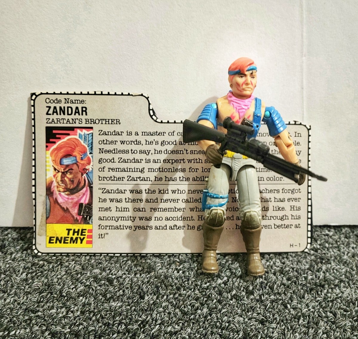 Vintage 1986 Hasbro GI Joe Zander Action Figure 100