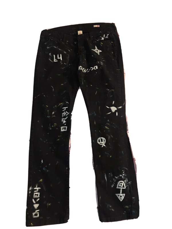 Absodeitly Custom 11 Arizona Jeans Straight Leg Black