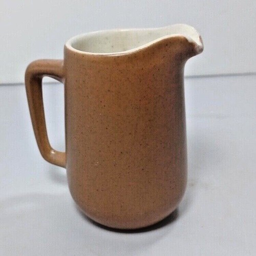 Vintage Keramik braun & weiß Milchkännchen ca. 4 1/2" Ersatz