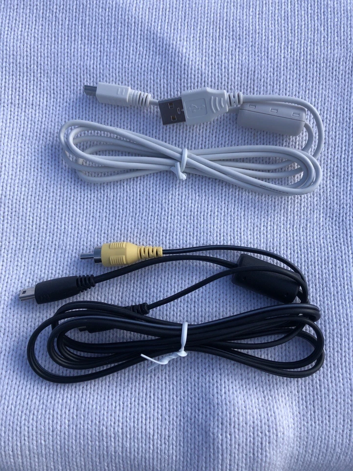GENUINE CANON Sync Data USB Cable Cord & AV Cable Cord - Canon PowerShot Brand N - Image 2 of 4
