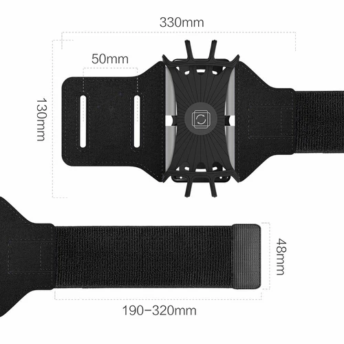 Porte-bracelet de sport pour téléphone portable course jogging entraînement gymnastique vélo iPhone Galaxy - Photo 3 sur 7