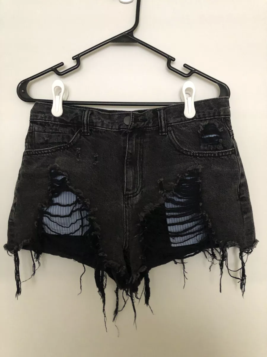 Alexander wang hotsell distressed denim shorts