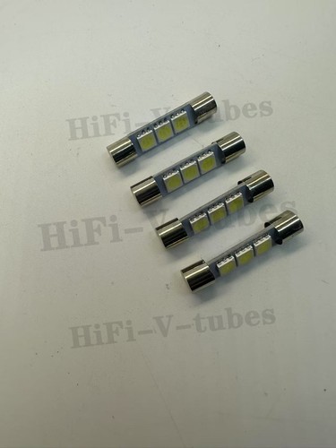 4 New Cool White 8V Fuse Lamp LED Light Bulbs fr Marantz Sansui Pioneer Kenwood - Picture 8 of 11