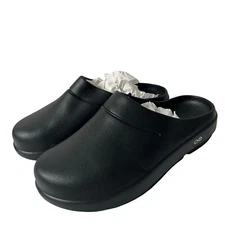 Oofos Black OOcloog Recovery Clog Comfort Shoes Slip-On Clogs Men’s -Size 10