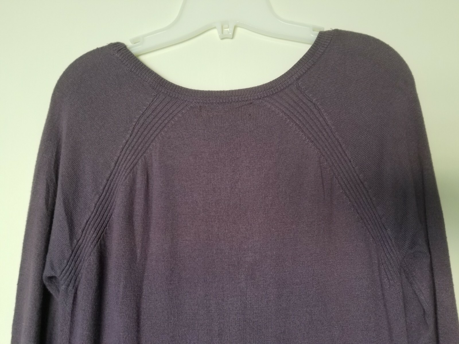 Mossimo Basic Solid Purple Long Sleeve Pull Over … - image 8