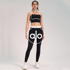 New Women's AIo Yoga suit set Sports vest top + Legging Gym Wear Size S-XL