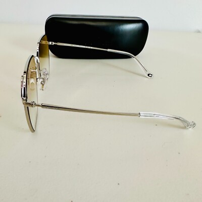 NEW COACH SHINY SILVER YELLOW CLEA GRADIENT LENS SUNGLASSES HC 7165 D 60MM NEW COACH SHINY SILVER YELLOW CLEA GRADIENT LENS SUNGLASSES  main image 4