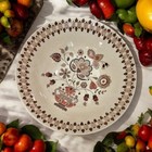 Vintage Johnson Bros Jamestown Brown Round Bowl England Staffordshire Pre Owned