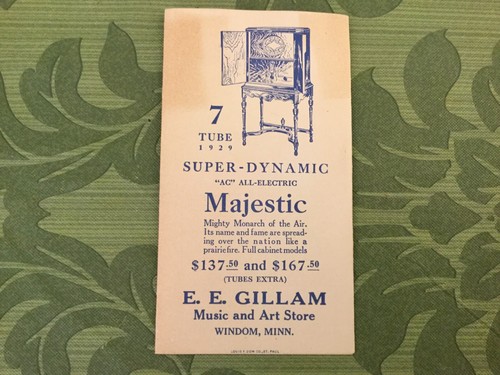 HOOVER SMITH OUR NEXT PRESIDENT ELECTION 1929 Majestic 7 Tube Radio Advertising - Picture 2 of 7