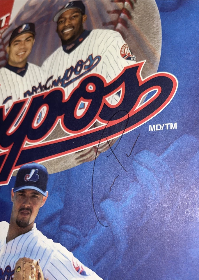 Vtg Montreal Expos Magazine, Scorecard & Auto Lot Tony Armas Jr. & Carl Pavano - Image 4 of 4