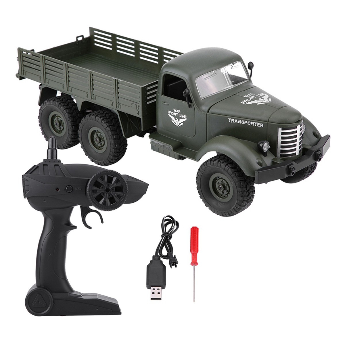 Char RC 1/30 Télécommandé 2.4 GHz - Rotation 270°, Effets Sonores - Batterie Intégrée 500 MAh - Pour Enfant à Partir De 6 Ans