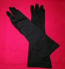 Vintage Black Evening Gloves by Avon Stretch Nylon Japan Fits 6-7