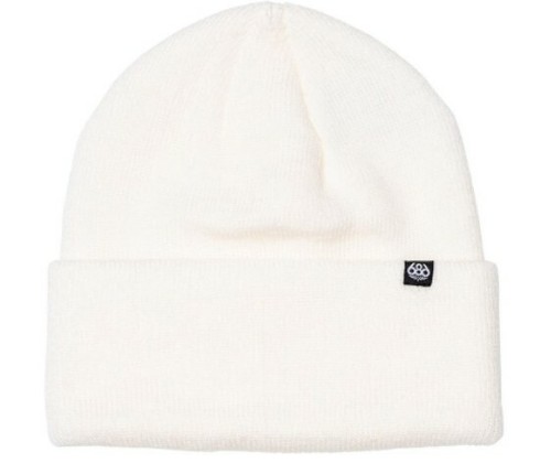 686 Mens Standard Roll Up Beanie (White 