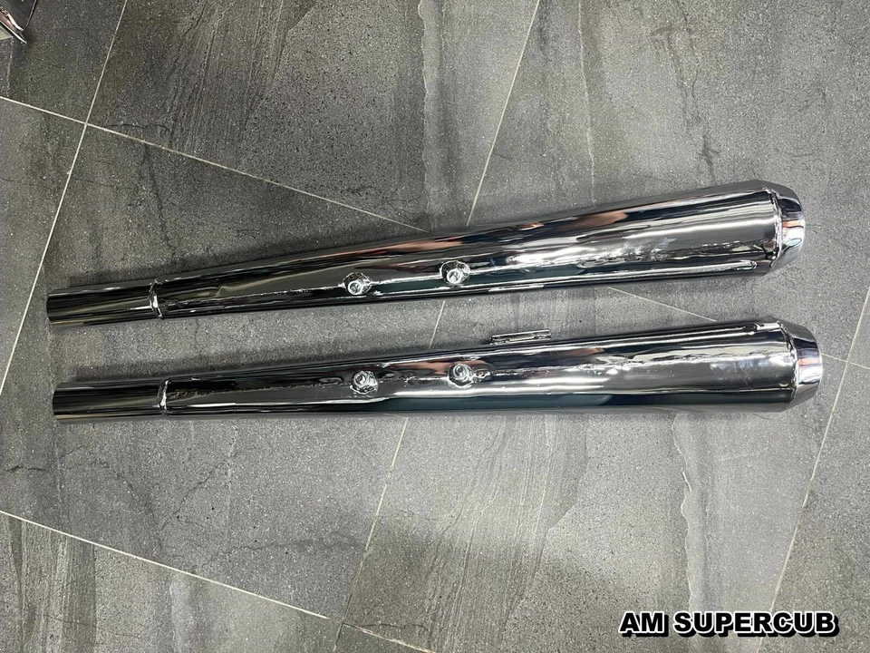 HONDA CB250 CB350 EXHAUST MUFFLER LH & RH 1 PAIR - Image 4 of 4