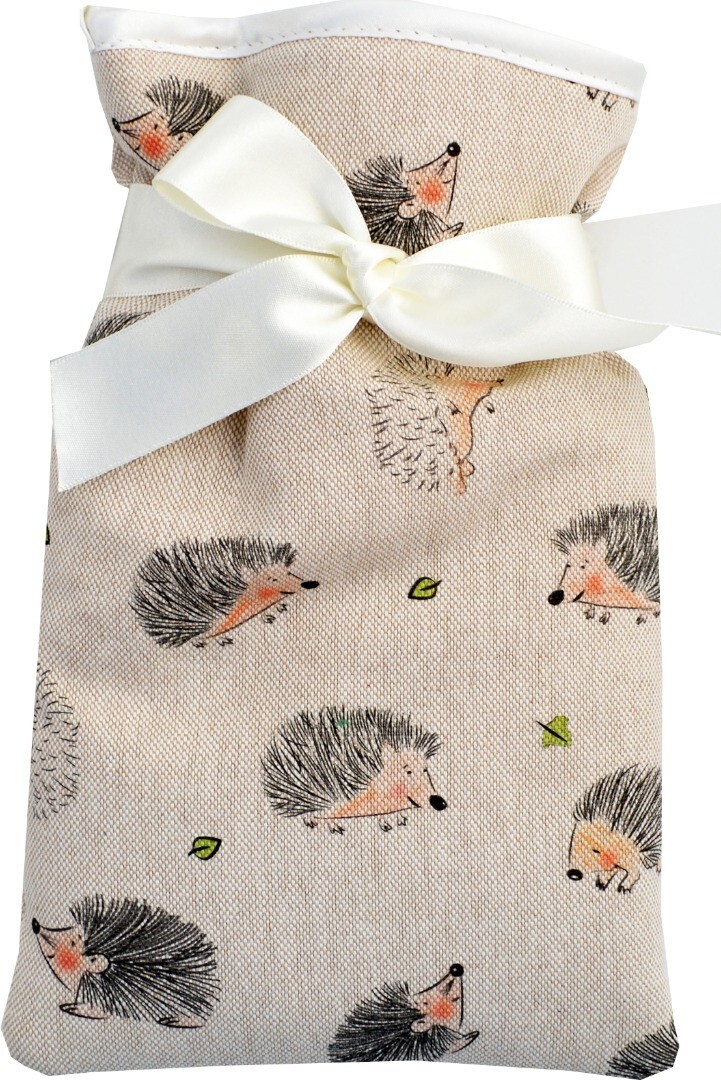 Vagabond Hedgehogs Print Padded Cotton Cover Mini 0.5L Hot Water Bottle