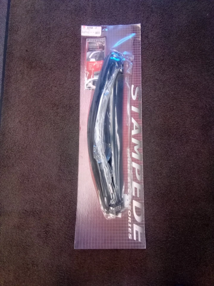 Para Ford F-150 04-08 Stampede Tape-Onz Deflectores de viento laterales delanteros y traseros de humo Foto 2 de 2