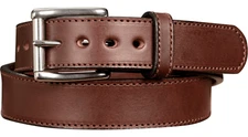 Brown Stitched Max Thickness Bullhide Belt Quality USA Handcrafted