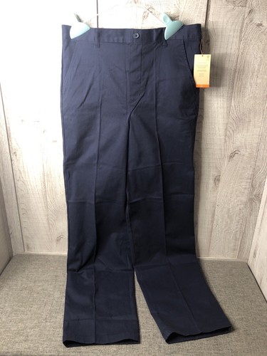 French Toast Boys Pants Size 20 Navy Blue Relaxed Fit School Uniform Pockets - Picture 2 of 6