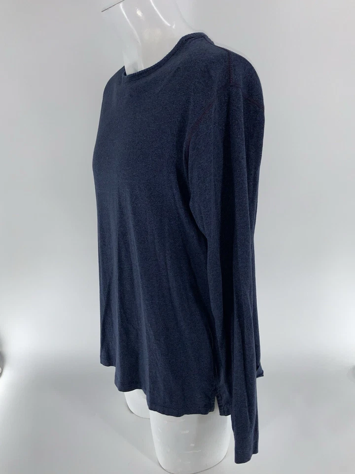 Camisa Robert Graham Cuello Redondo M Hombres Azul Algodón Manga Larga YGI V4-232 Foto 4 de 4