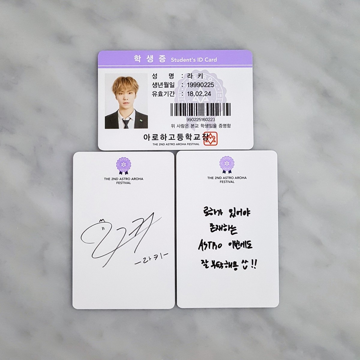 ASTRO AAF 2018 2ND AROHA Festival Photocard Member Set KPOP