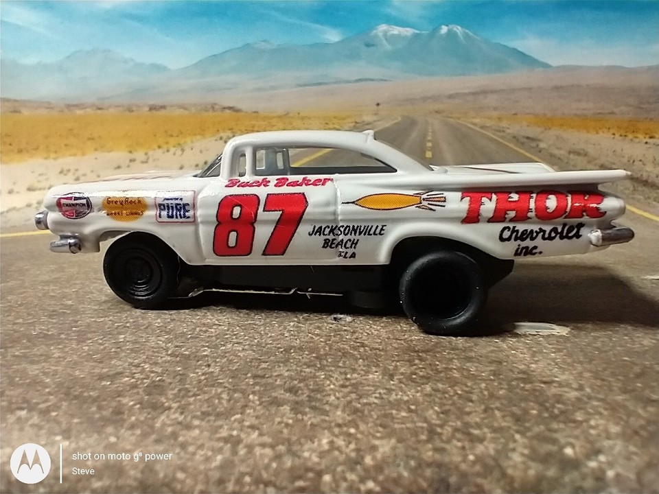 Custom Auto World Tjet 1959 Chevy 87 Buck Baker Thor New Ultra G