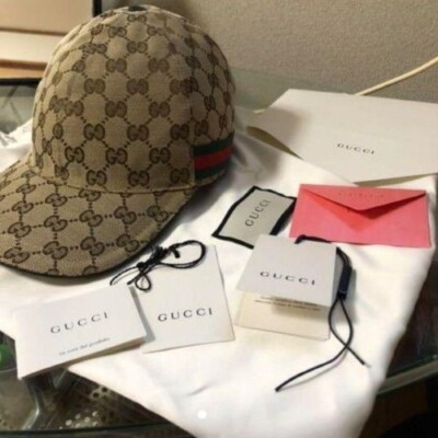 GUCCI 200035 204891 GG Cap M 58cm authentic Unisex from JP GUCCI 200035 204891 GG Cap M 58cm authentic Unisex from JP