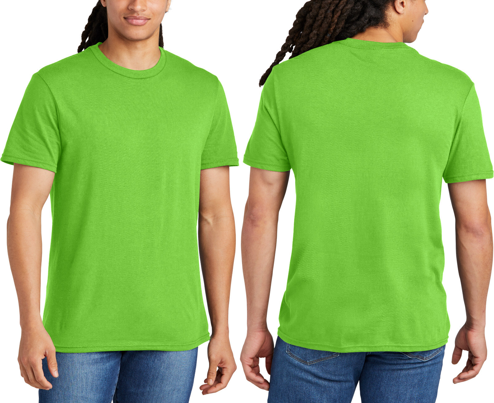 Joe's USA Neon High Visibility Athletic T-Shirt - Moisture-Wicking, Lightweight, Sizes XS-4XL In Bright Orange