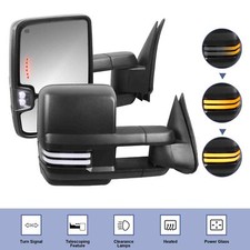 Pair Tow Mirrors For 2003-2007 Chevrolet Silverado Gmc Sierra Yukon Power Heated