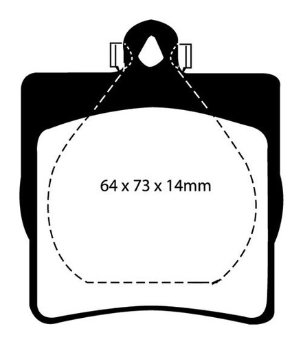 EBC RedStuff Rear Brake Pads for Mercedes CLK C208 CLK200K Coupe 2.0 SC DP31191C - Picture 2 of 2