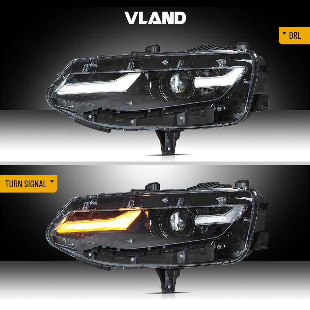 Phares projecteurs LED dynamiques Chevrolet Camaro 2019 éclairage blanc pur - 3