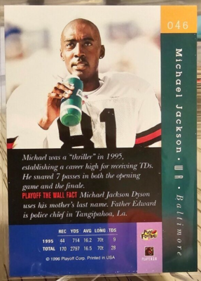 1997 Playoff Absolute Michael Jackson #46 Baltimore Ravens | eBay