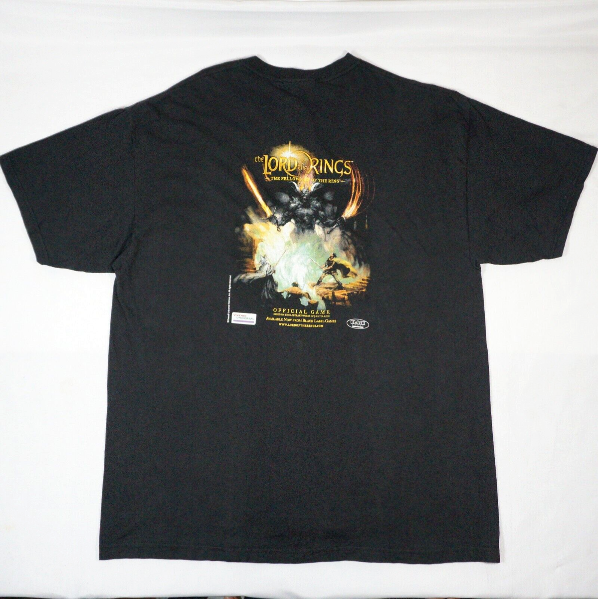 Lord of the Rings Video Game Promo T-Shirt XL Fellowship of the 