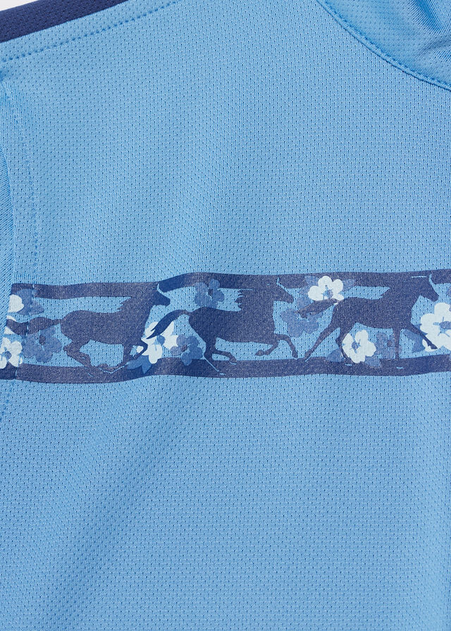 Kerrits Kids Charisma Coolcore Long Sleeve Shirt Solid - Cobaltique