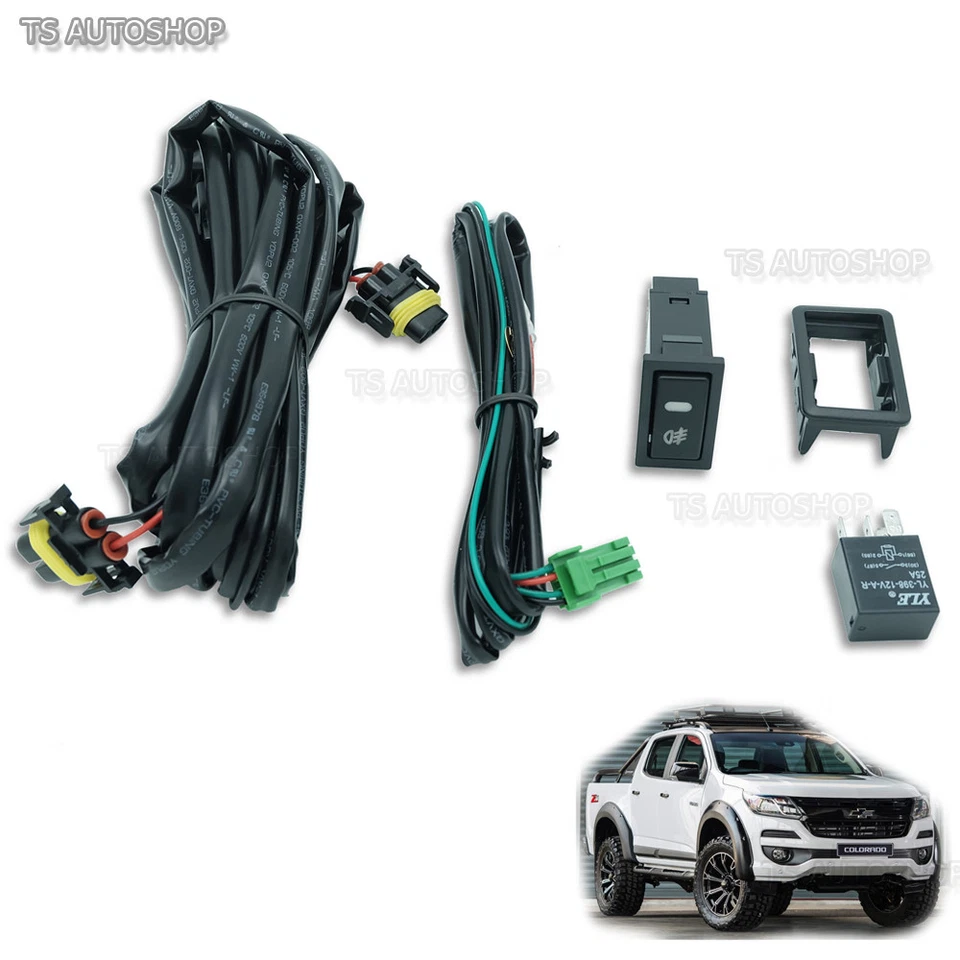 Set Chrome Fog Lamp Spot Light Fit Chevrolet Colorado Duramax Lt Ltz Truck 2017 - image 4 of 4