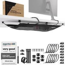 Cable Management net - Under Desk Wire Management - Flexible Under Desk Cable...