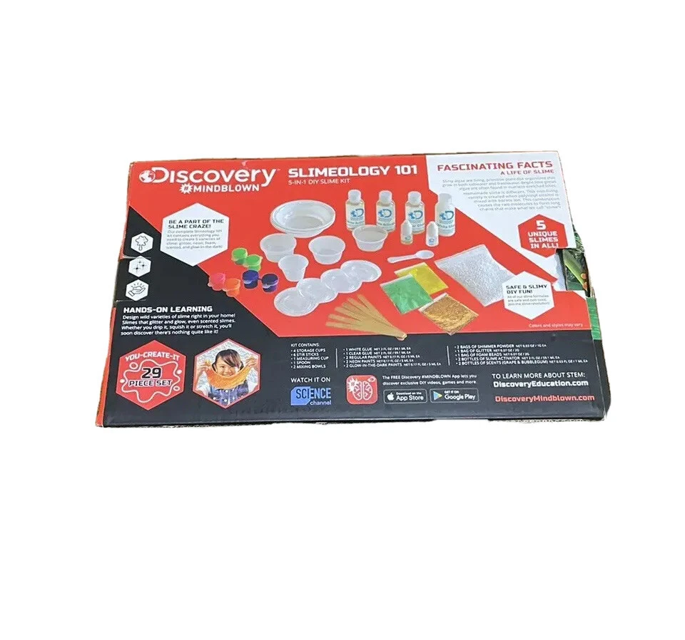 Discovery Slimeology 5 In 1 DIY Slime Kit NEW Open Box