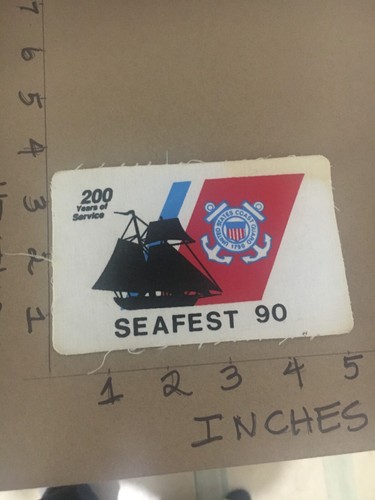 USCG US Coast Guard Auxiliary '90 SEAFEST Patch 6/9/25