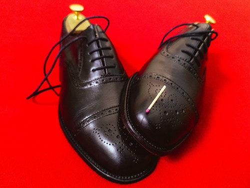 LOAKE Last Men Black Leather Oxford Brogues US 8.5 / EU 42 / UK 7.5 Dress Shoes - Picture 15 of 15