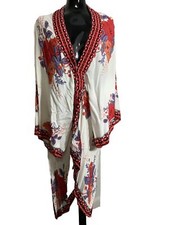 Flying Tomato size Medium Boho Duster Flared Festival cover cardigan wrap bright