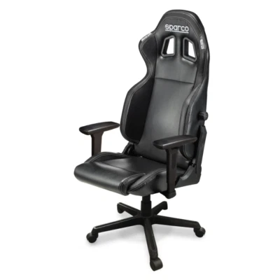 Sedia Ufficio BERYTH In Pelle PU Su Ruote – Design Moderno Con Schienale Regolabile, Nero